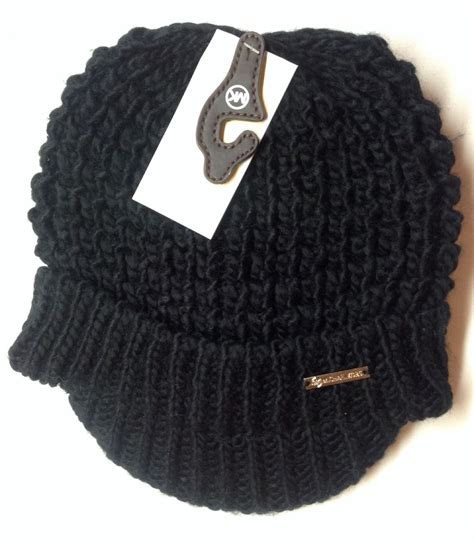 michael kors winter hat with brim